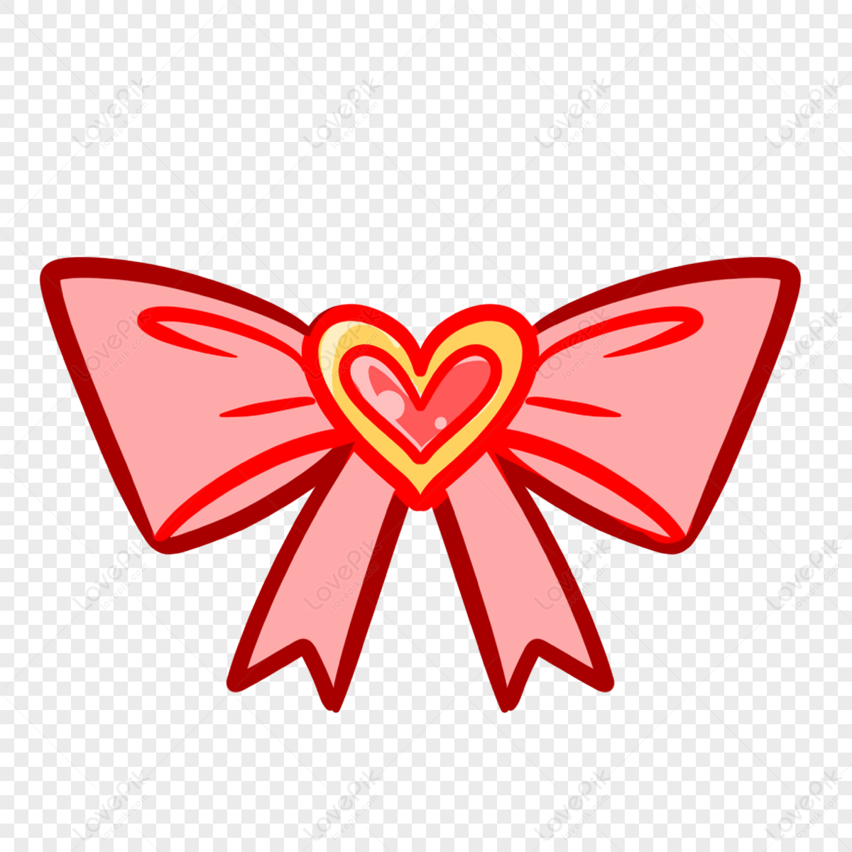 Valentines day bow png images with transparent background free download on