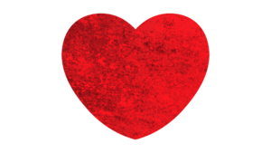 Red line strokes heart transparent png