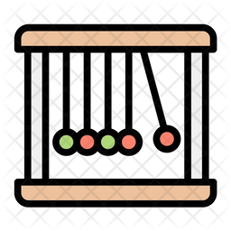 Harmonic equilibrium colored outline icons