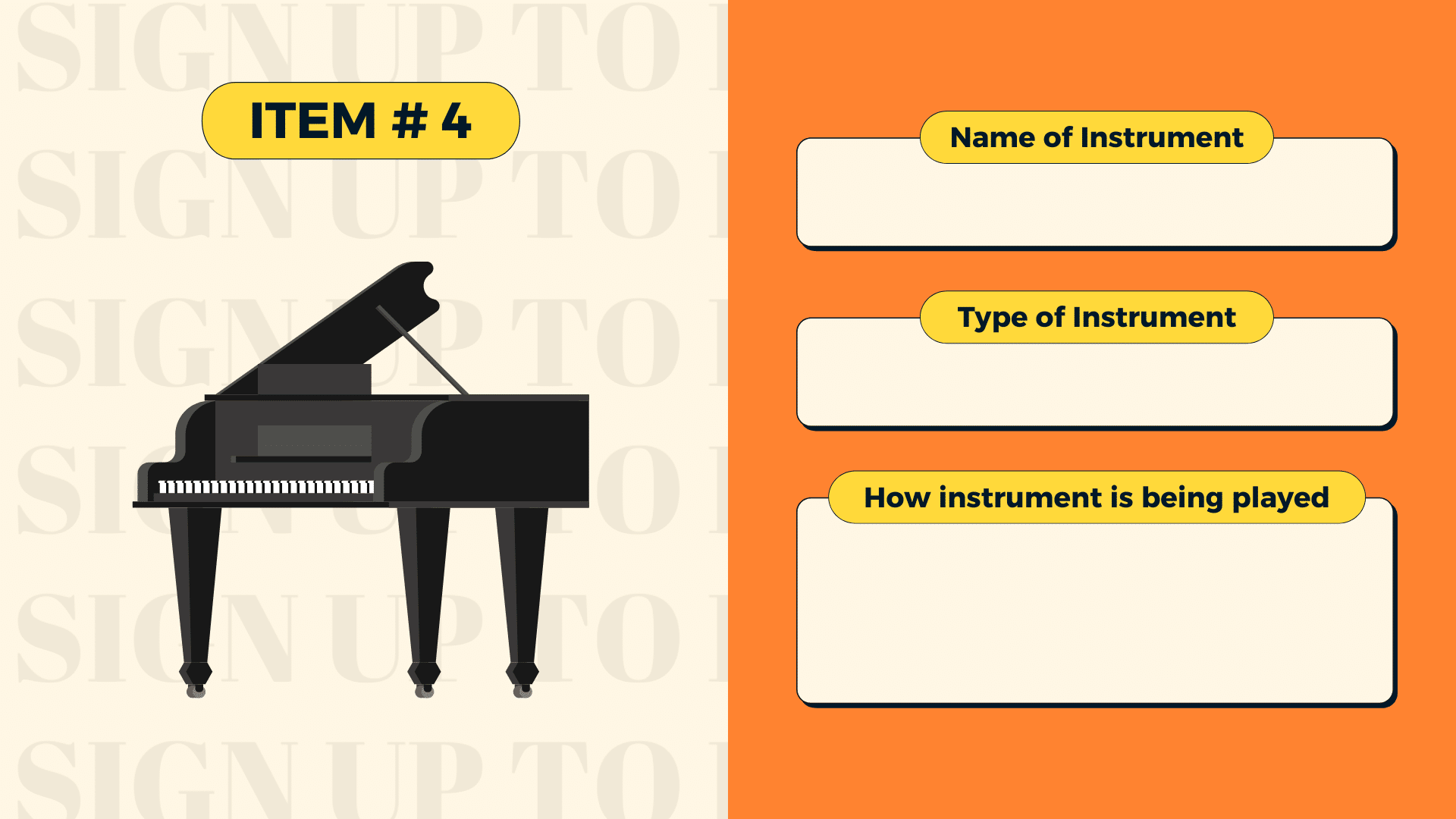 Types of instruments