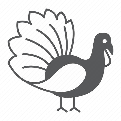 Turkey bird thanksgiving animal gobbler farm icon