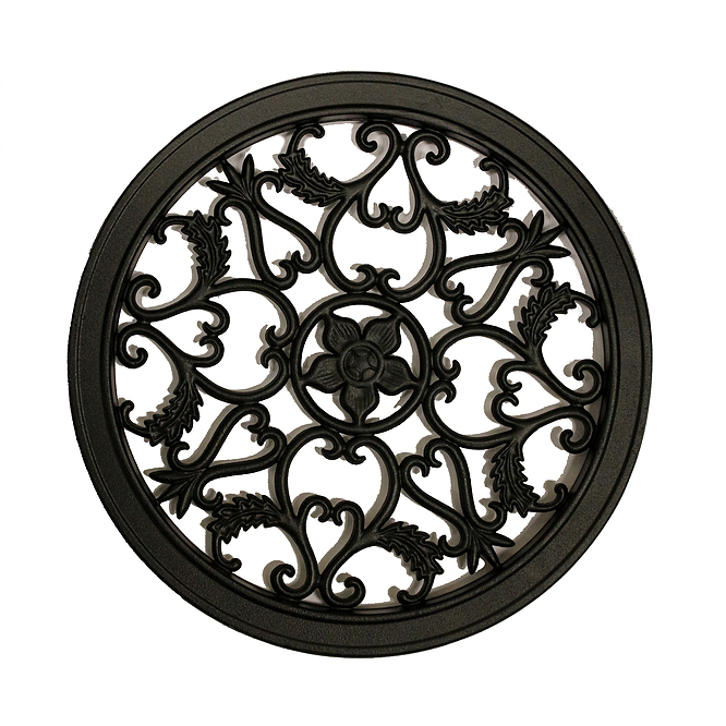 Nuvo iron round decorative gate fence insert acw fencingfence gateshome