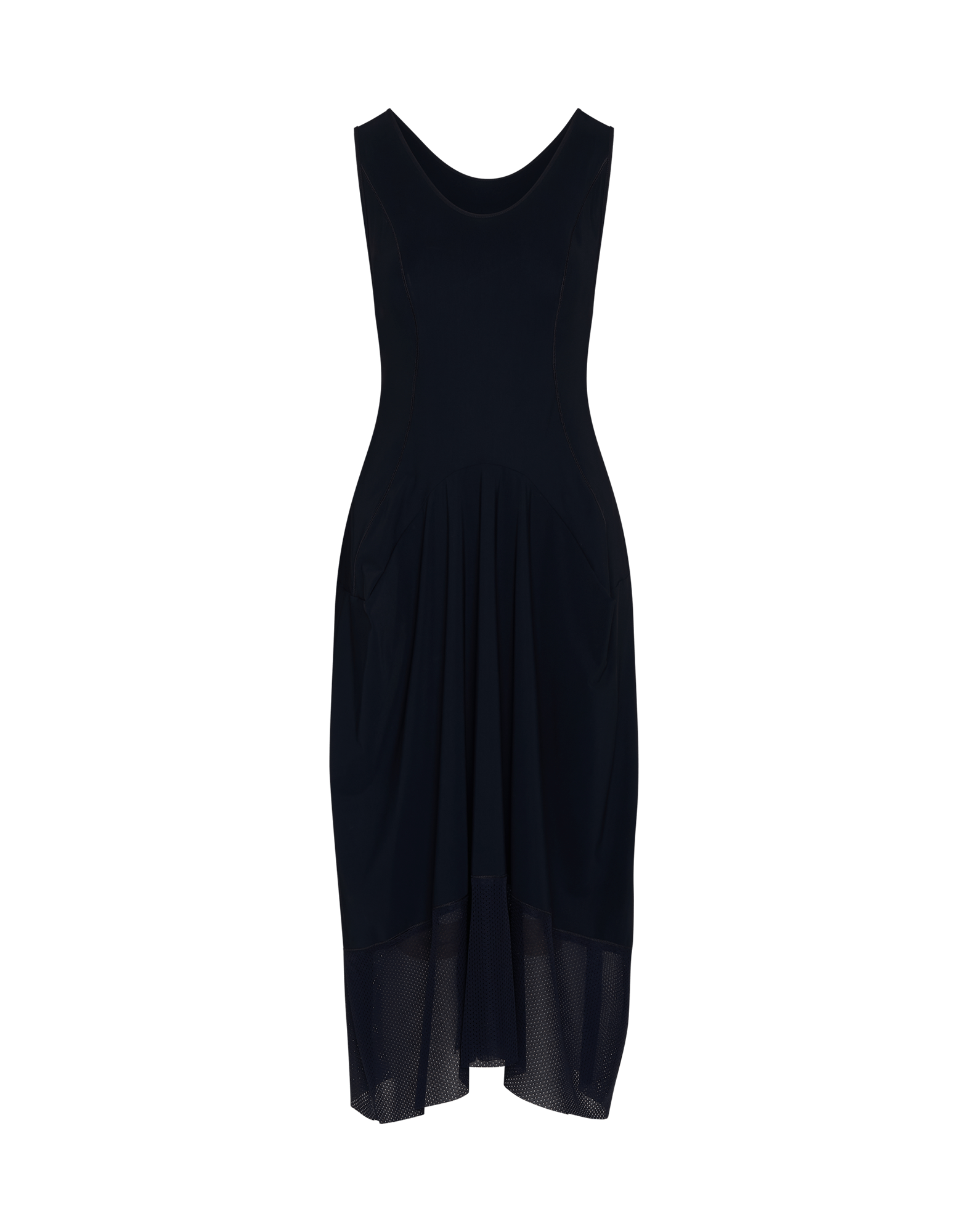 Forfeit navy sleeveless dress in sensitive and sports mesh