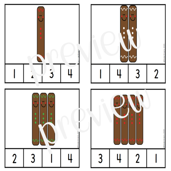 Gingerbread activity bundle made by teachers