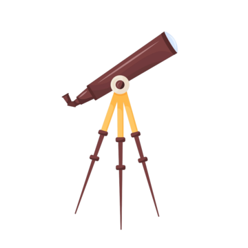 Telescope cartoon illustration vector png vector psd and clipart with transparent background for free download
