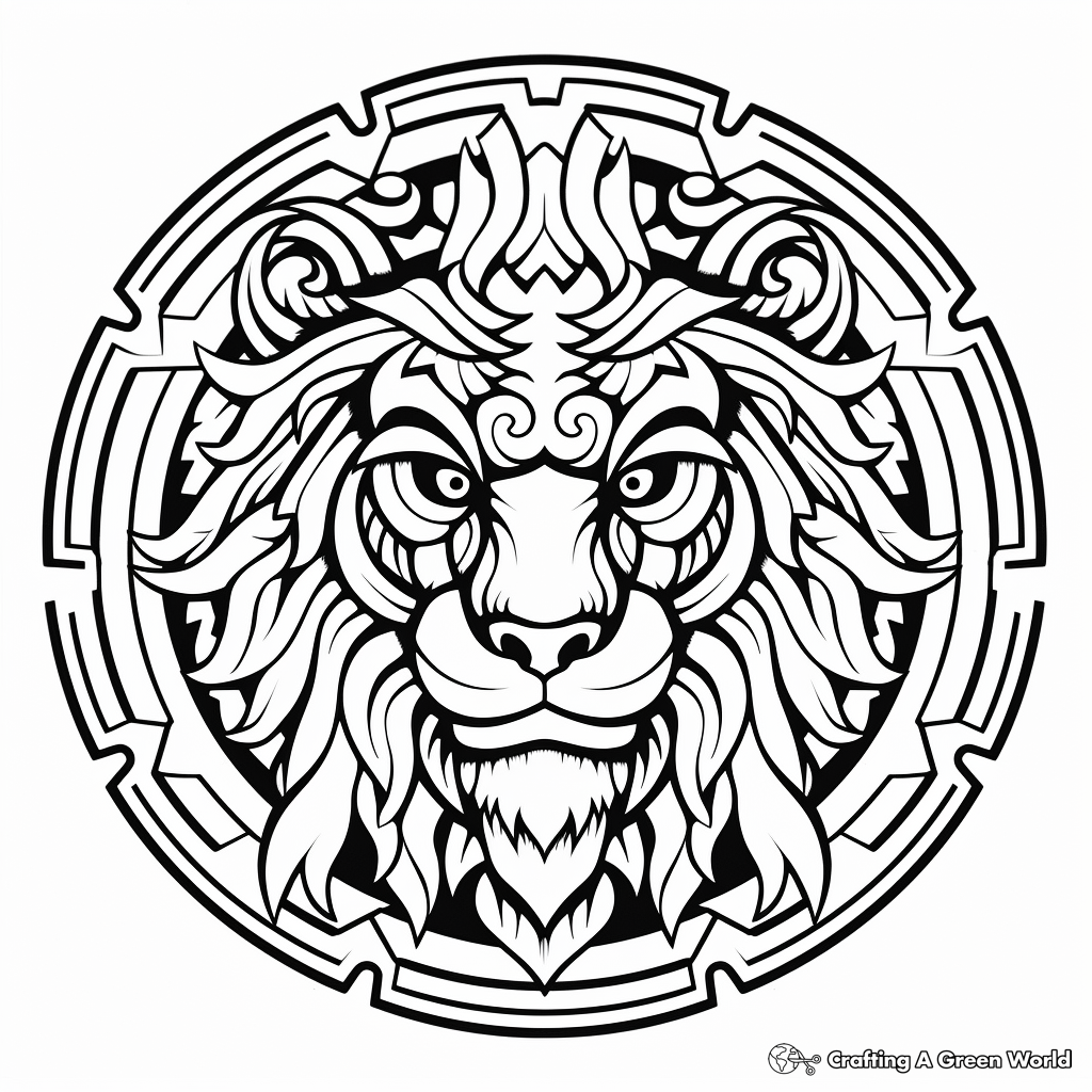 Tiger mandala coloring pages
