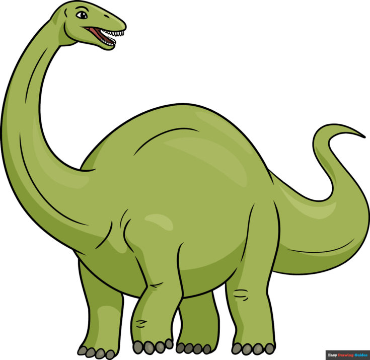 Dinosaur drawing ideas with step by step drawings