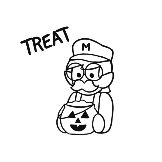 Mediocre art but i try â trick or treat