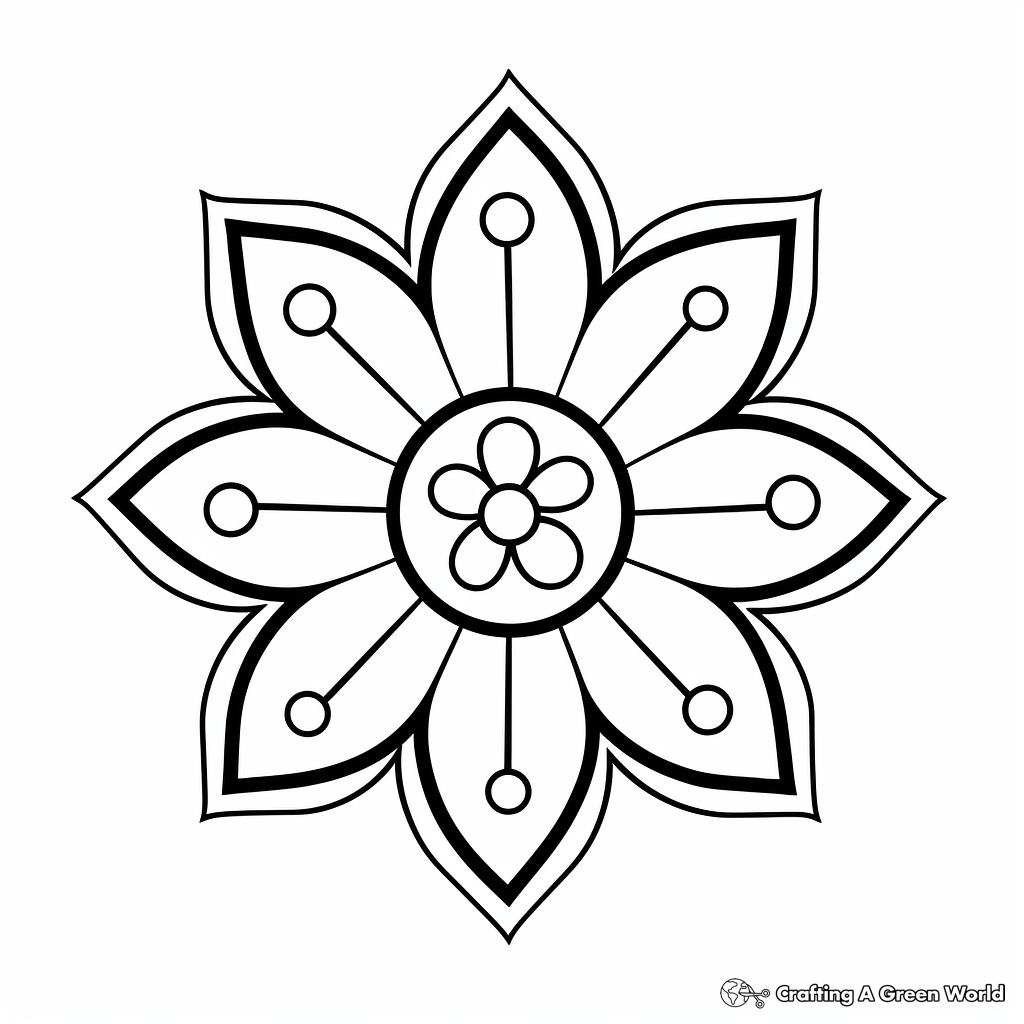 Girly mandala coloring pages