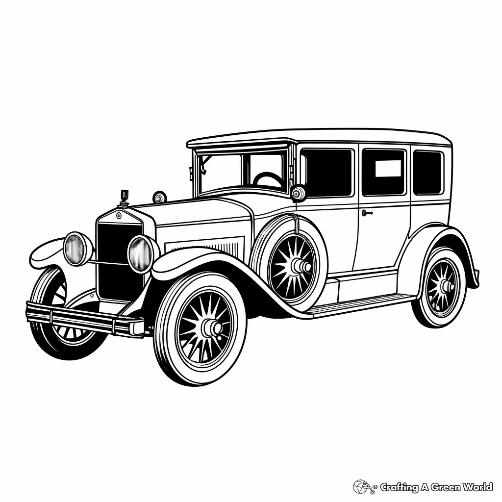 C is for car coloring pages