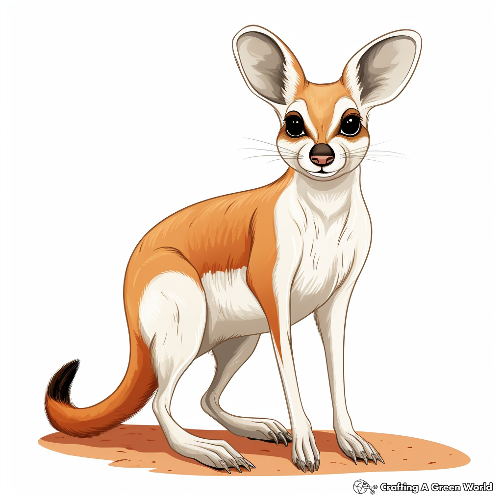 Kangaroo rat coloring pages