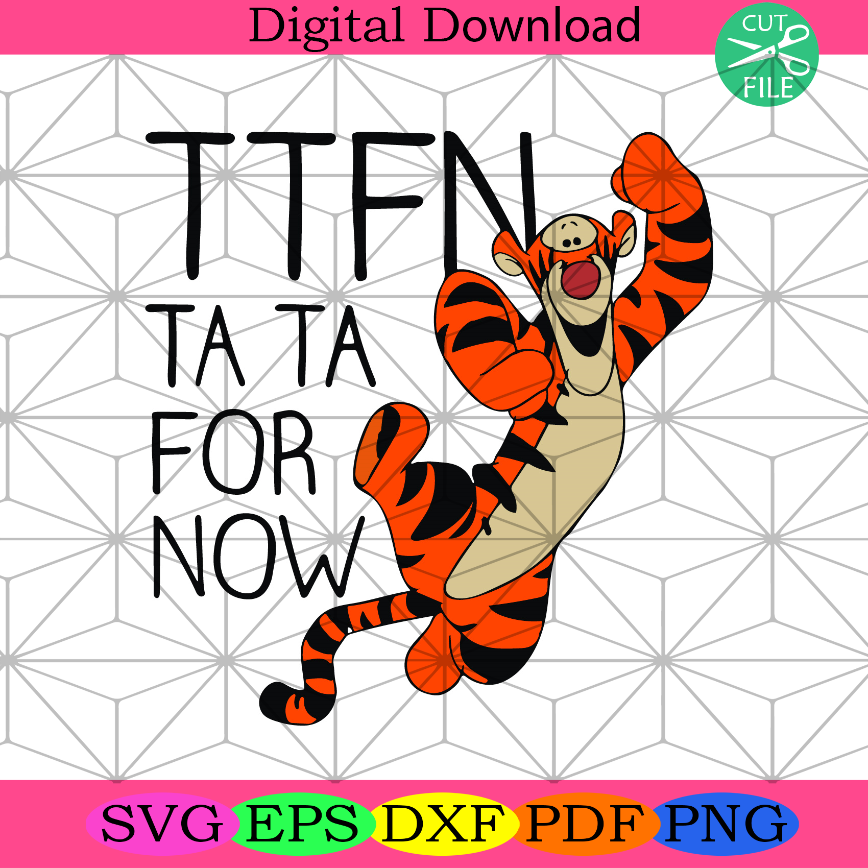 Disney winnie the pooh tiger ta da svg disney svg pooh tiger svg cricut crafts disney disney etsy