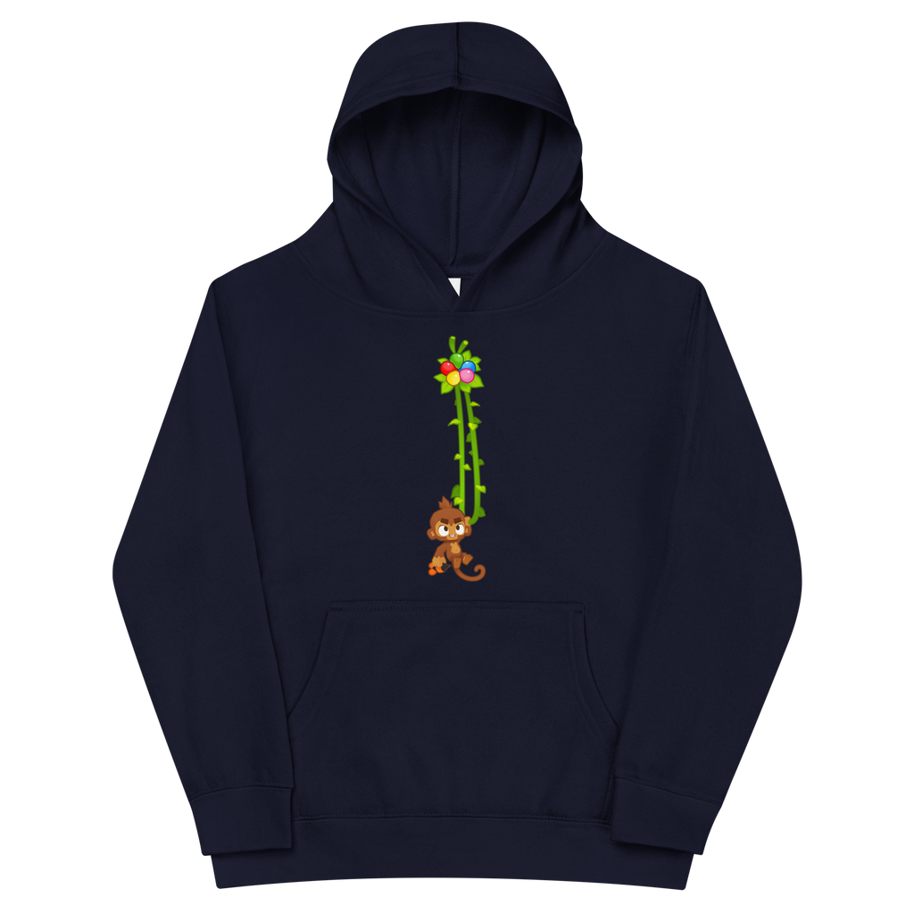 Vine monkey fleece hoodie kidsyouth â ninja kiwi