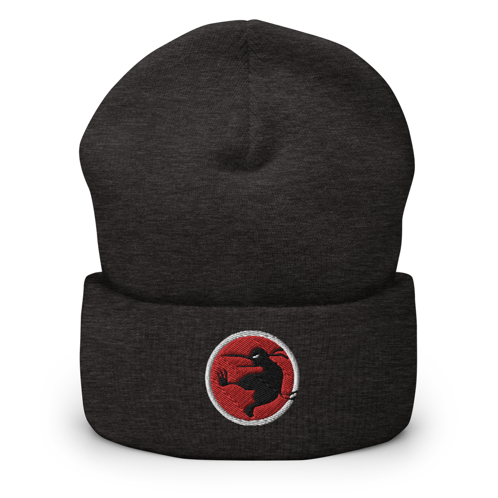 Ninja kiwi logo cuffed beanie â ninja kiwi