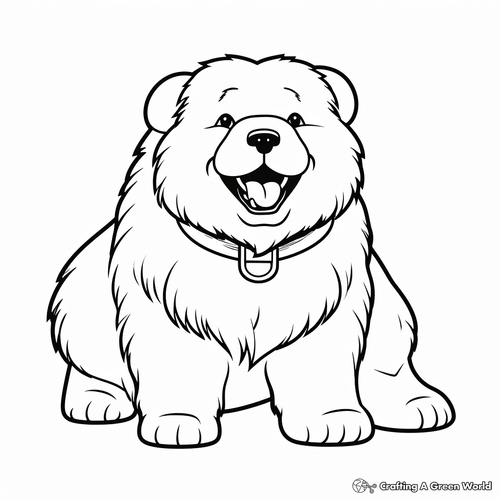 Chow chow coloring pages