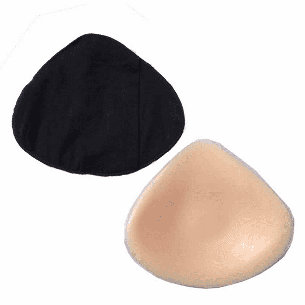 Bimei pairs cotton protect pocket for mastectomy silicone breast forms cover bags for prosthesis artificial fake boobs triangular pair black xl
