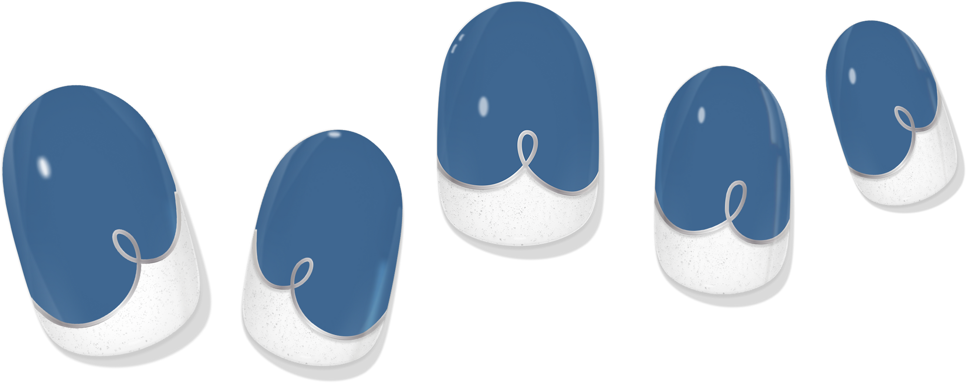 Color change malibu coastline cobalt gel nail wrap â