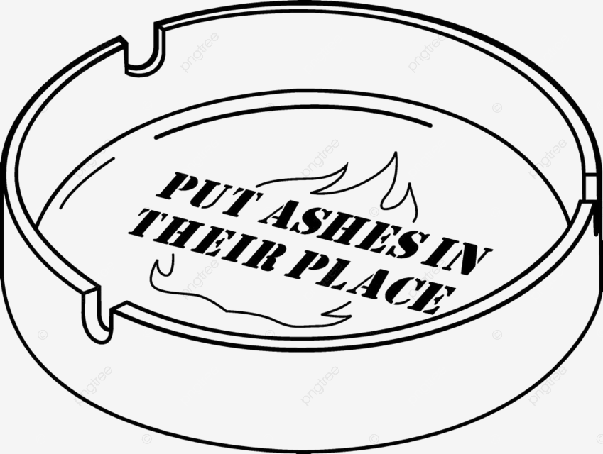 Ashtray vinyl vector print object vinyl drawing object drawing vinyl sketch png and vector with transparent background for free download