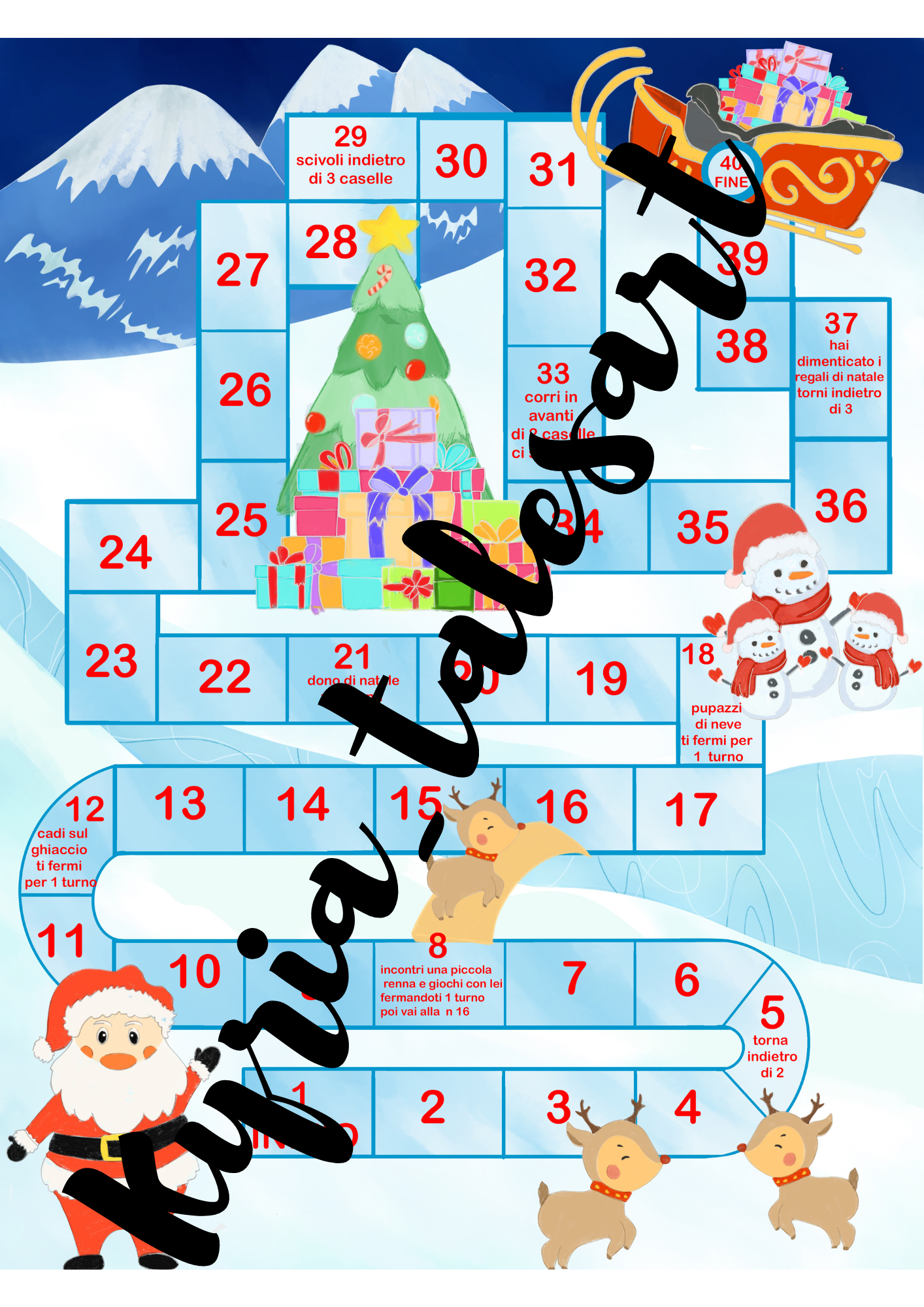 Aiuta babbo natale la corsa magica alla slitta â