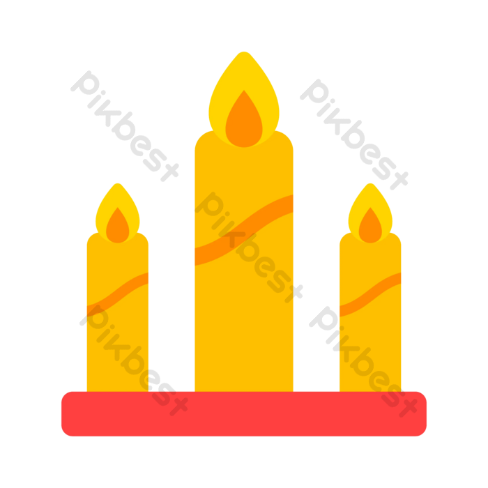 Candle icon flat vector png images ai free download