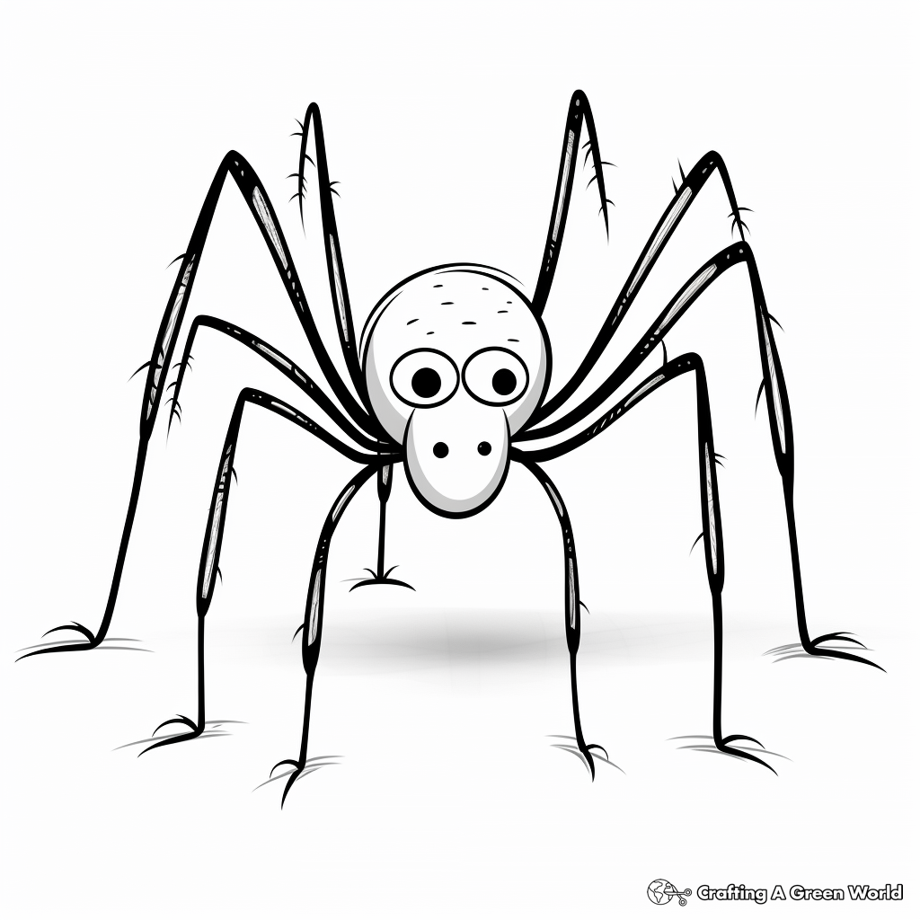 Baby long legs coloring pages