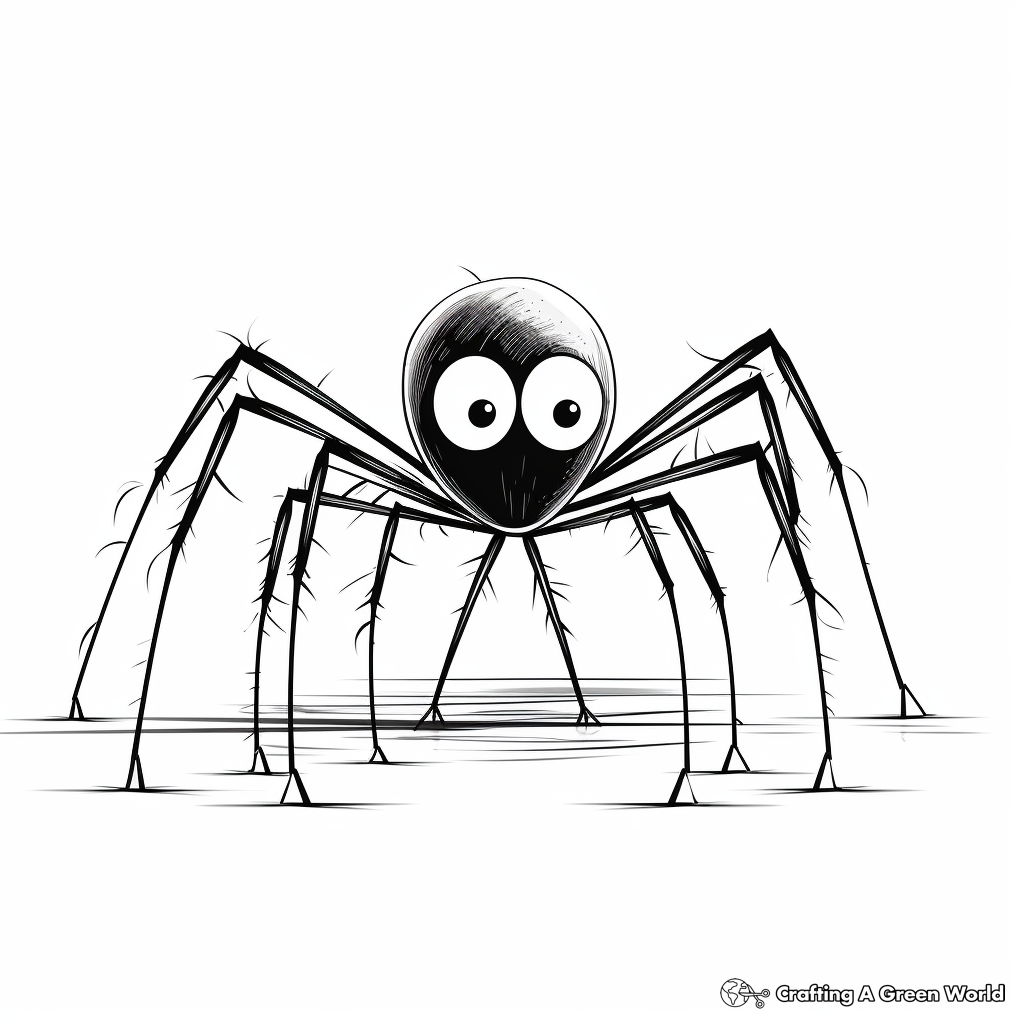 Baby long legs coloring pages