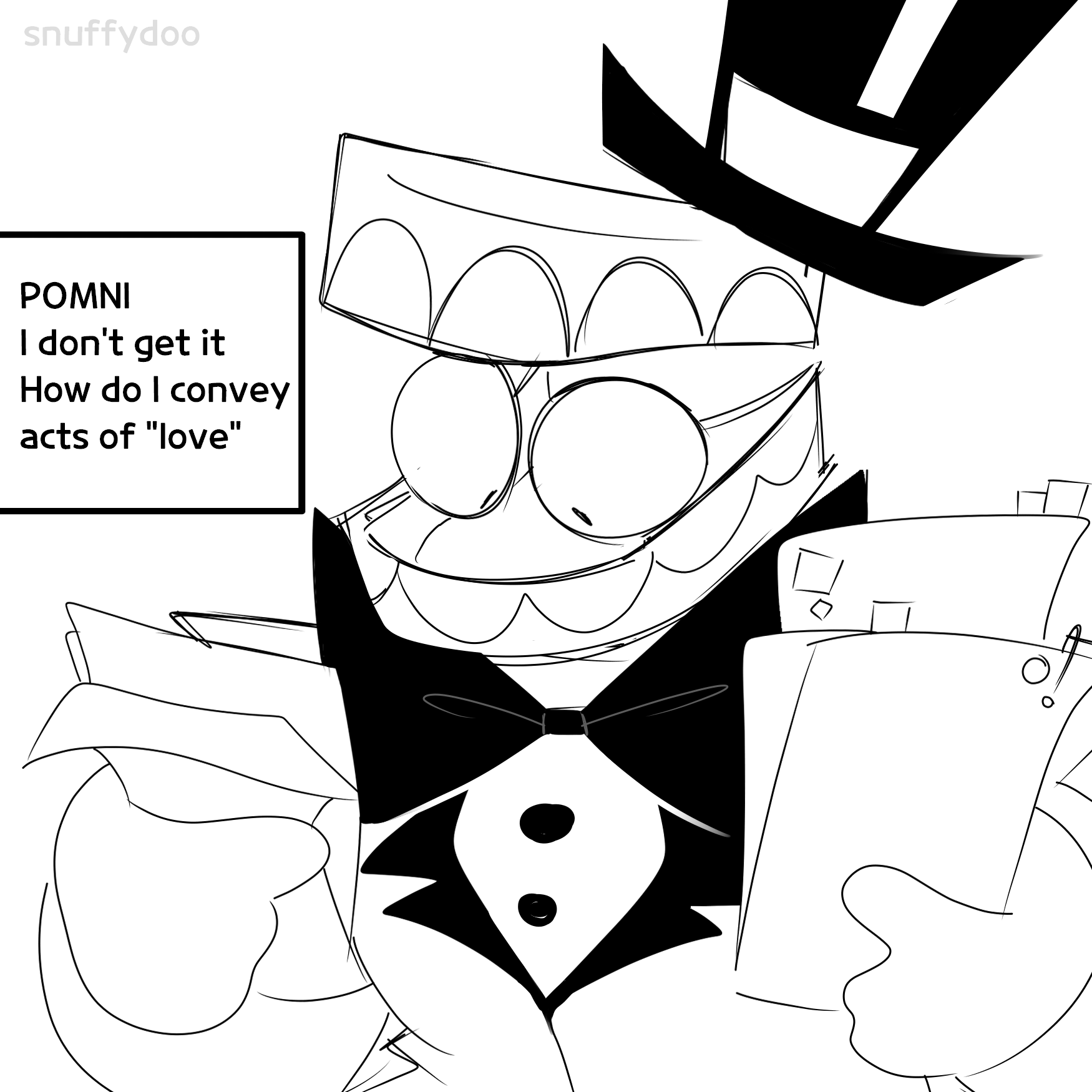 Daily wholesome delivery showtime lovers made by snuffydoo on tumblr rthedigitalcircus