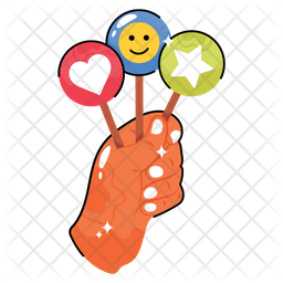 Emoji ment sticker icons