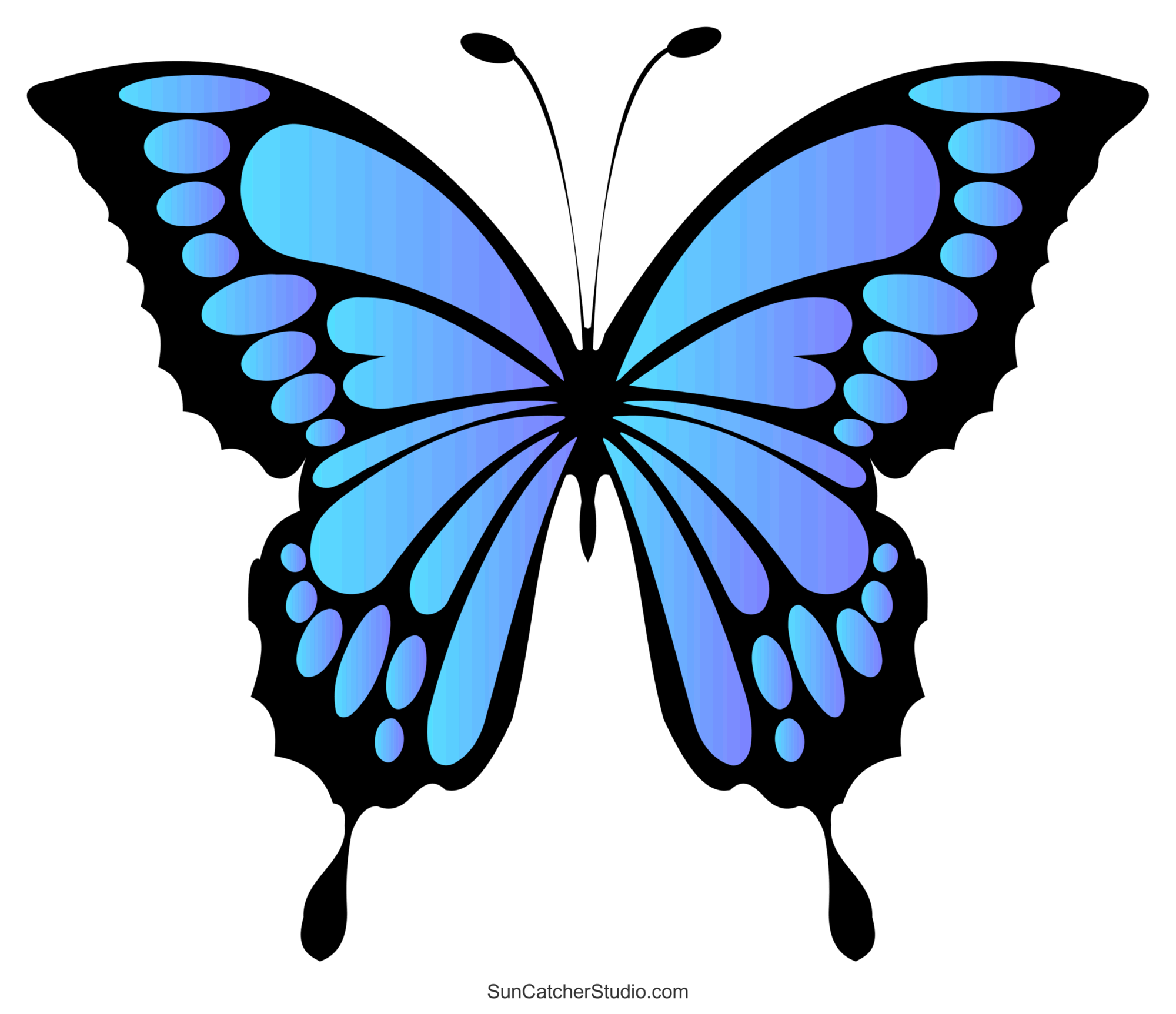 Butterfly svg files printable templates patterns clipart â diy projects patterns monograms designs templates