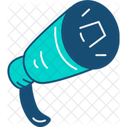 Marketing loud speaker doodle icons
