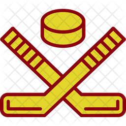 Hockey pitch isometric icons