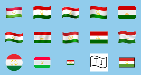 Ðð flag tajikistan emoji