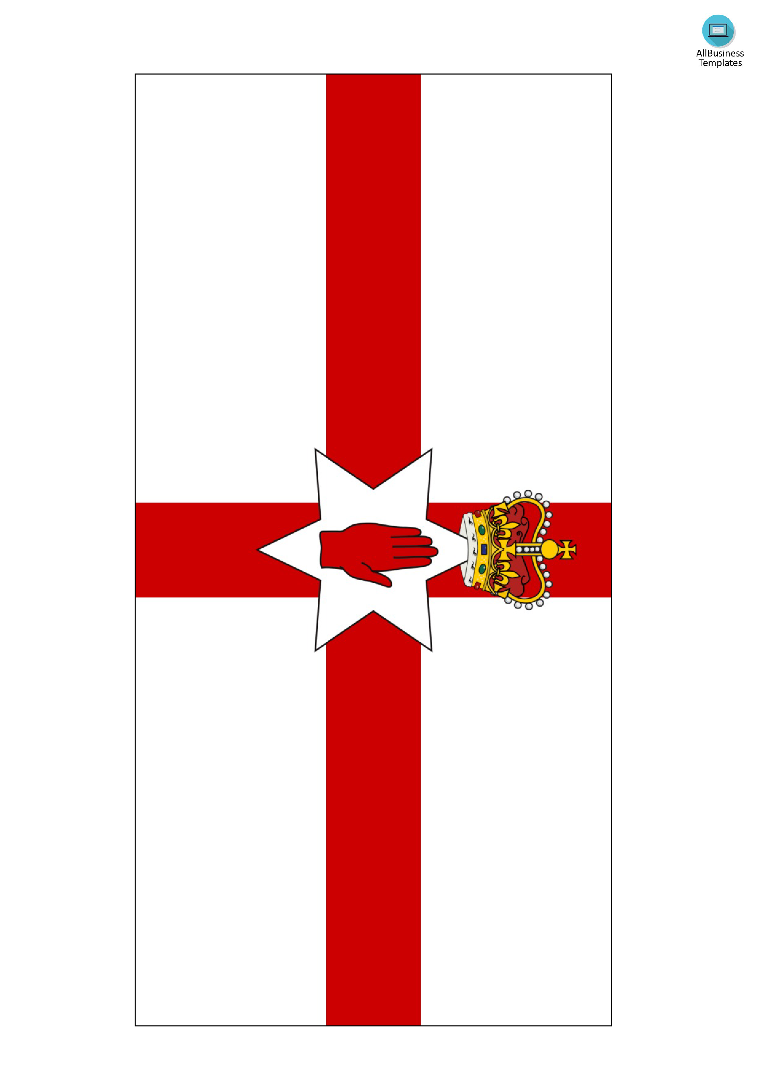 Northern ireland flag templates at