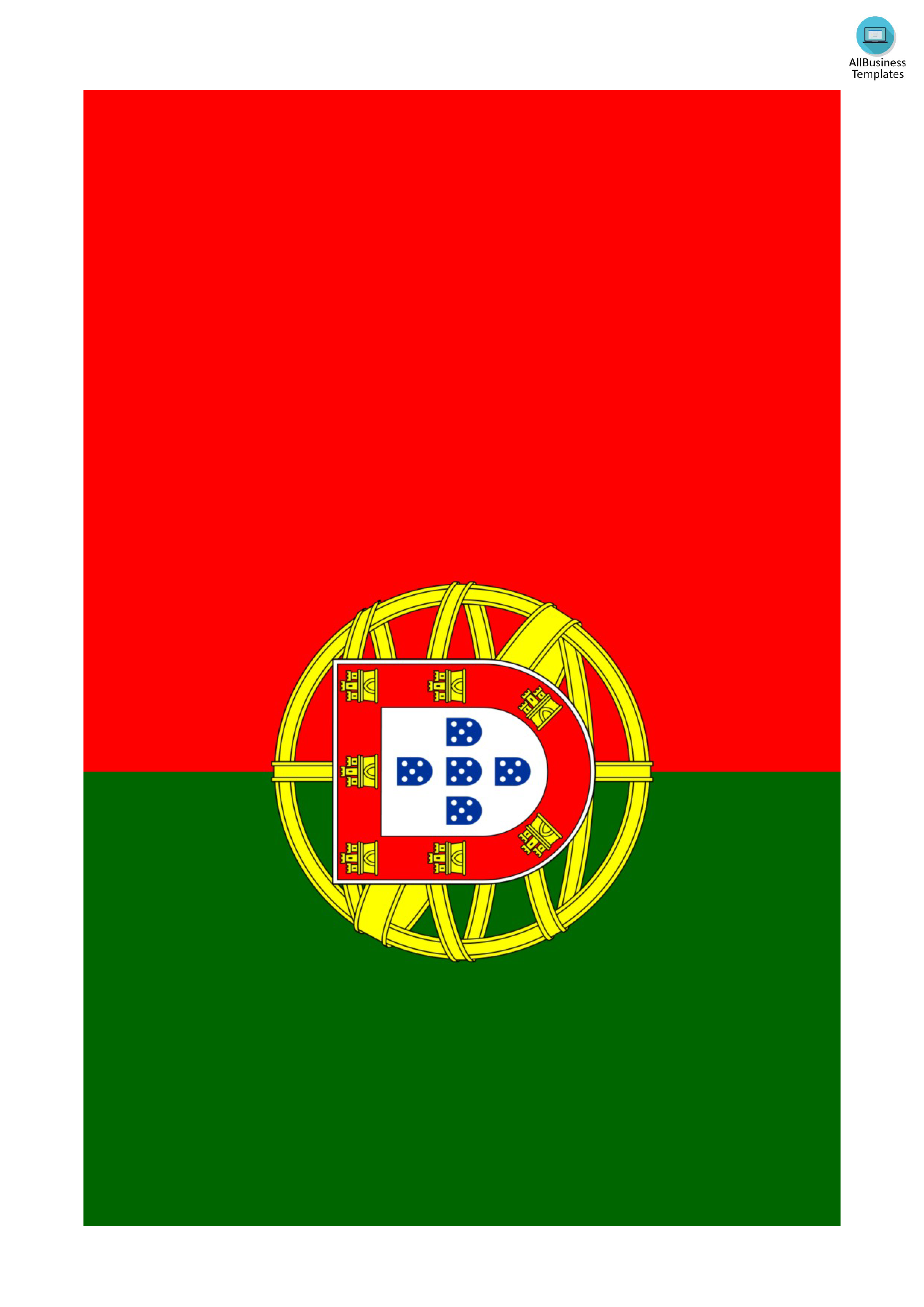Portugal flag templates at
