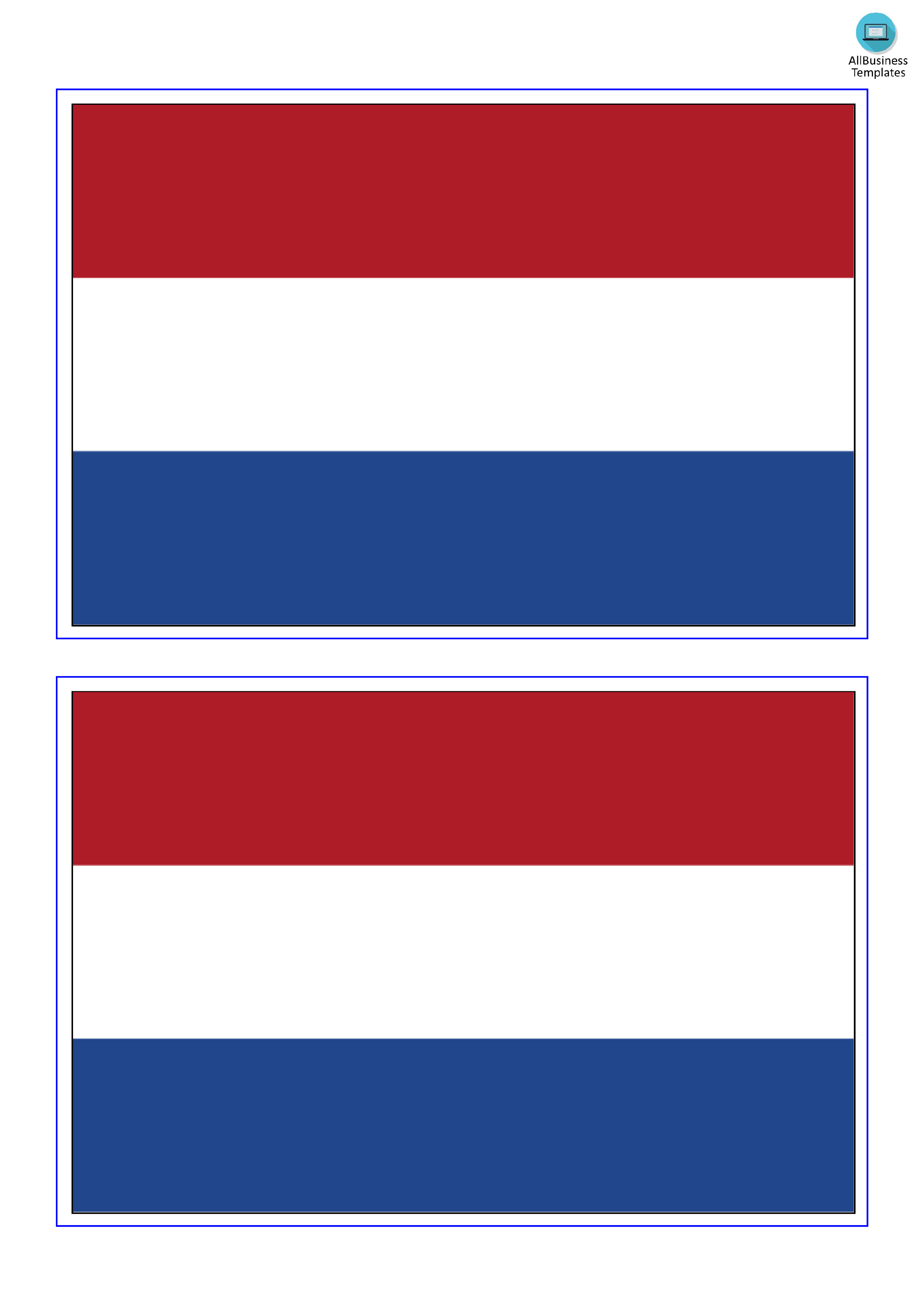 Netherlands flag templates at