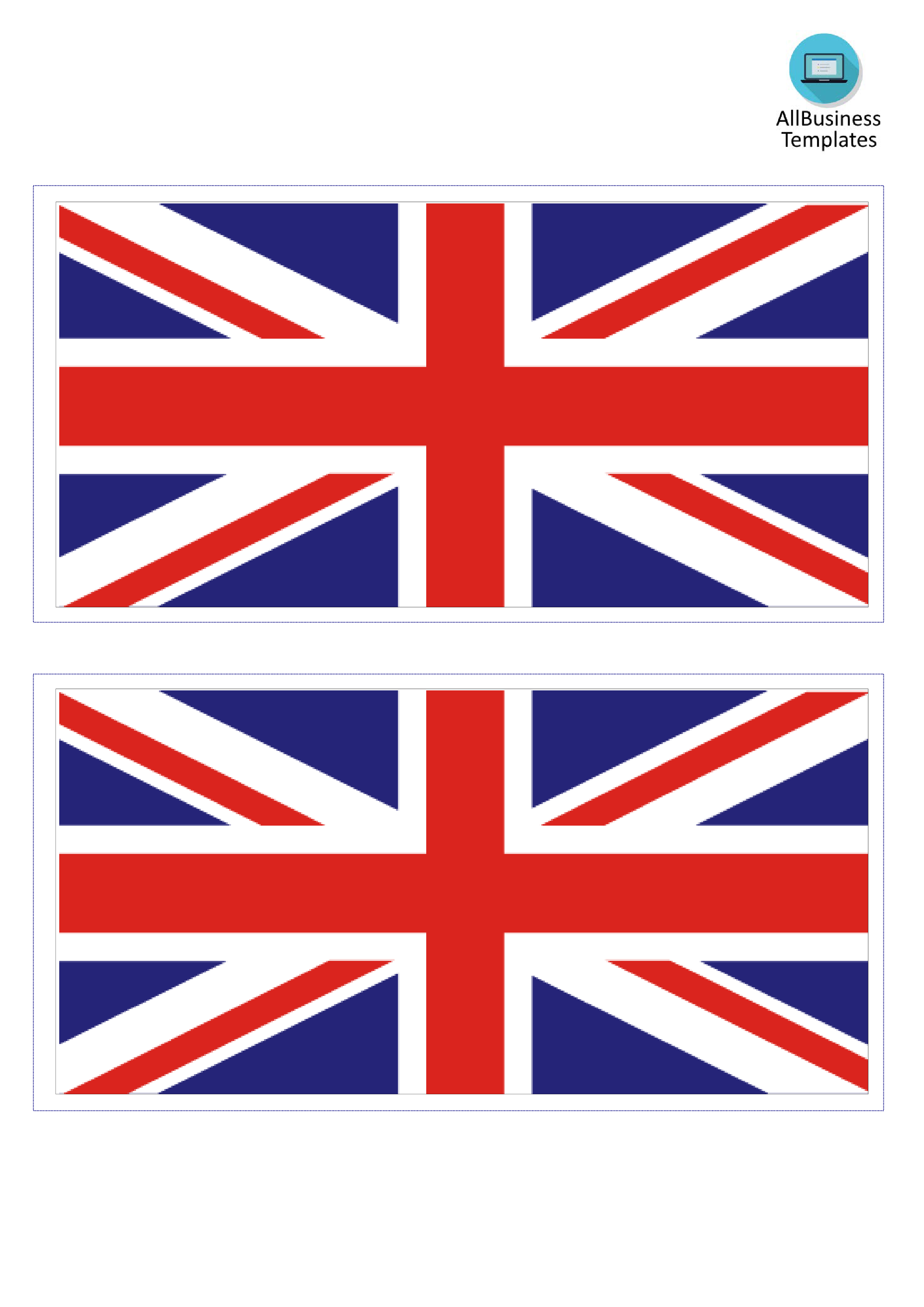 United kingdom flag templates at