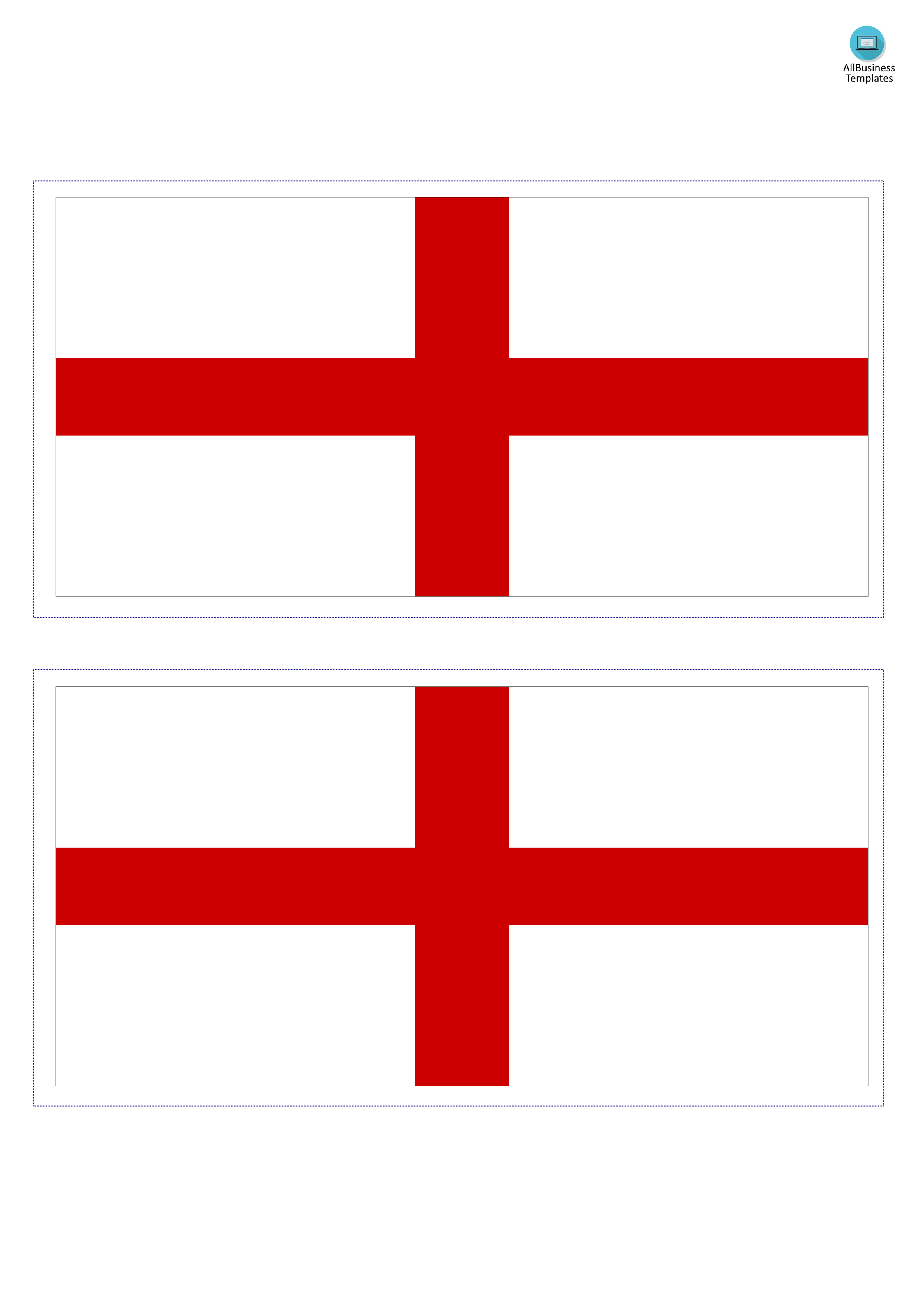 Tãlãcharger gratuit flag of england template
