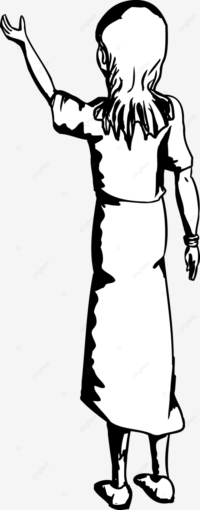 Contorno de una mujer levantando algo clip infantil png dibujos clipart detrãs femenino png imagen para dcarga gratuita