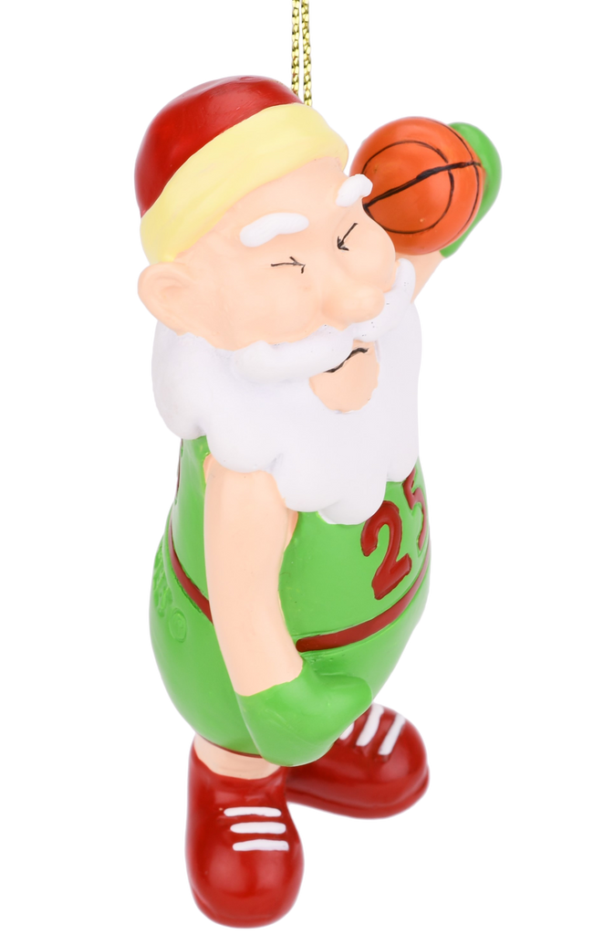 Air santaâ basketball christmas ornament tree buddees