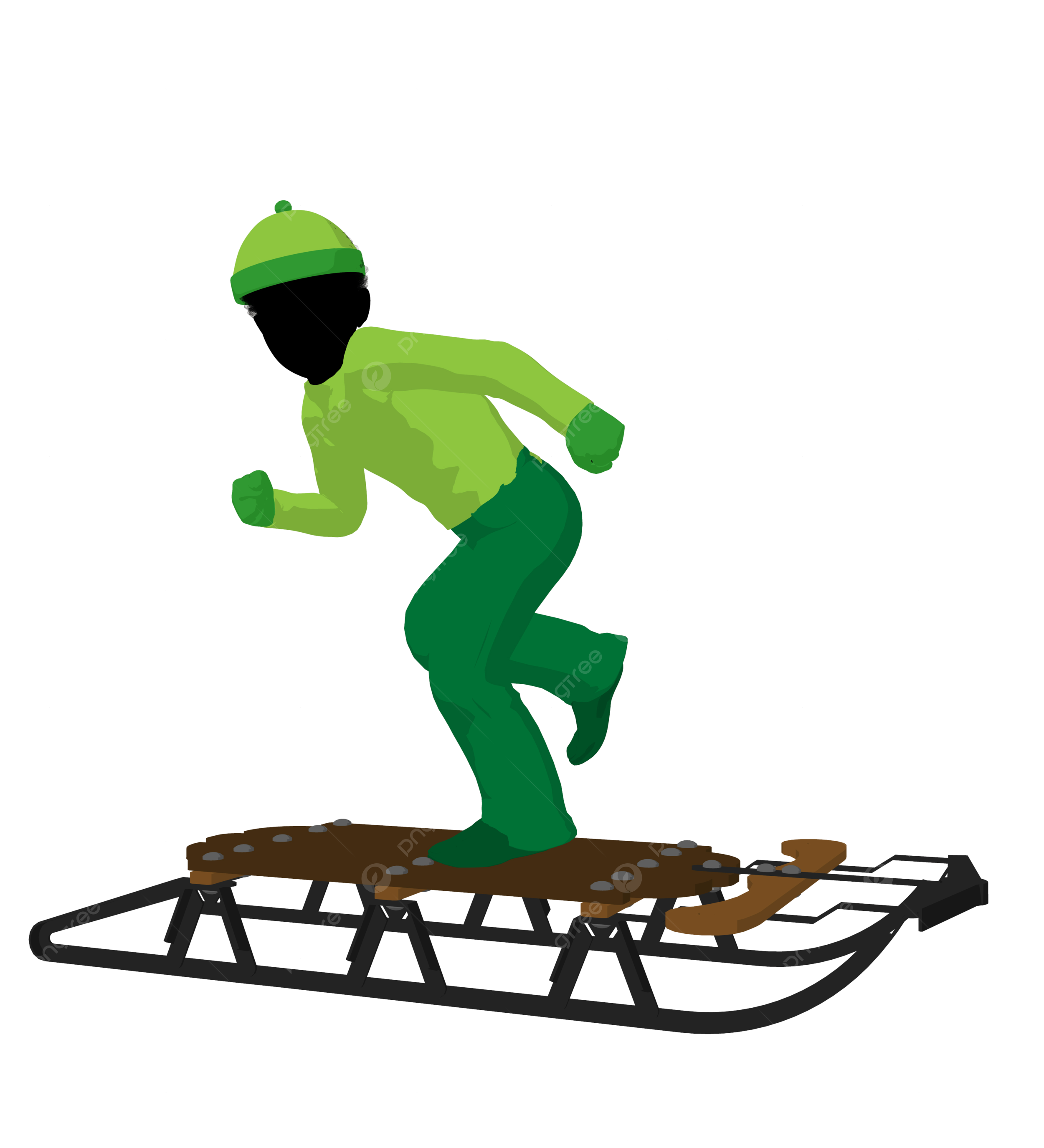Boy sledding png transparent images free download vector files