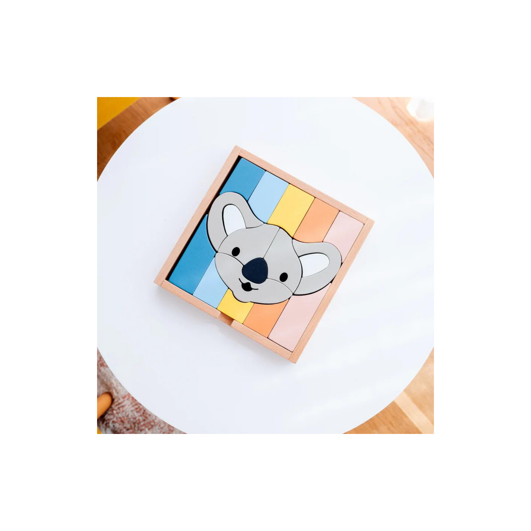 Kirra the koalas face in wooden block puzzle â