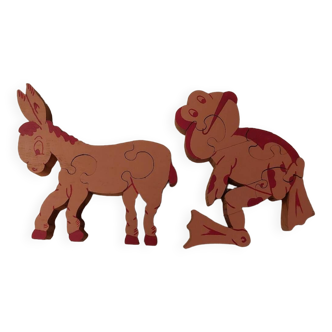 Vintage curated send hand antique toys