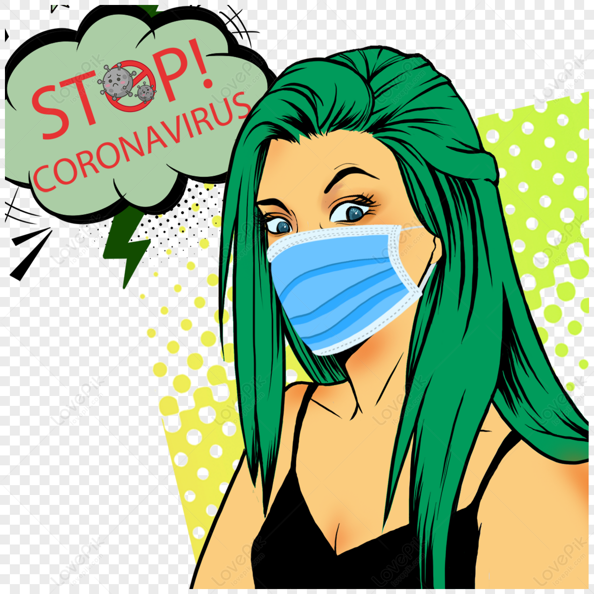Blue hair png images with transparent background free download on