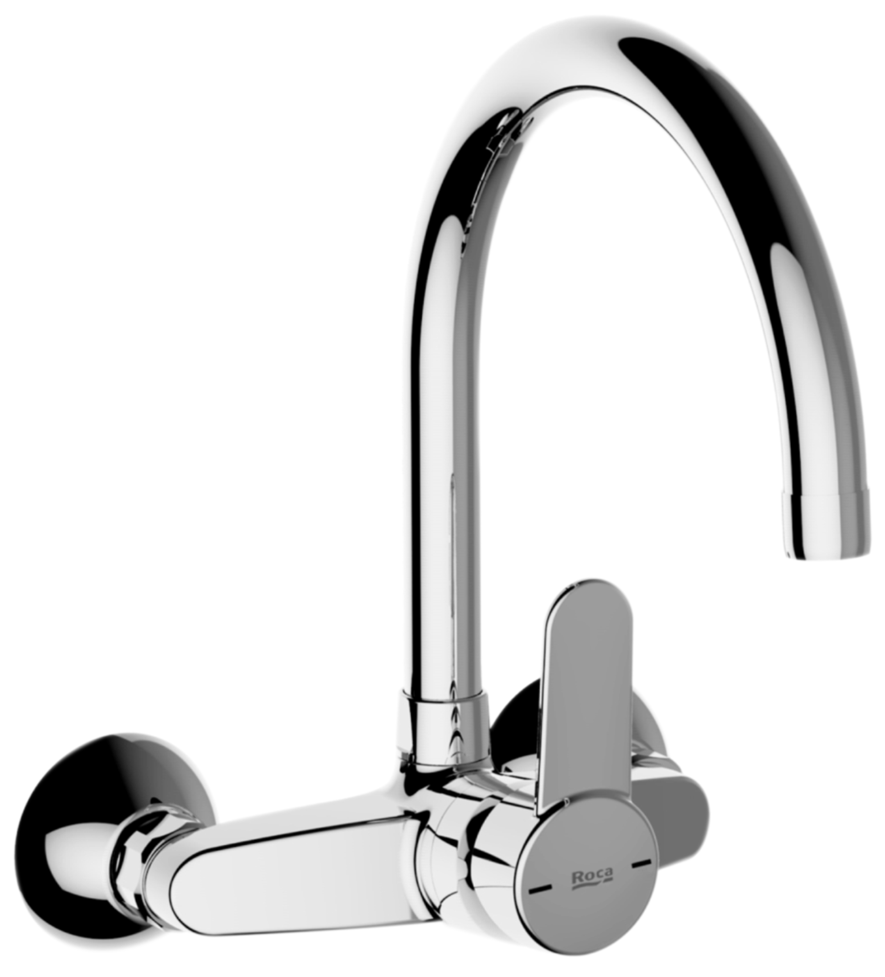 Grifo de cocina monomando roca mitos en cromado leroy merlin