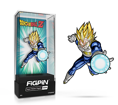 Figpin dragon ball z super saiyan vegeta collectible enamel pin