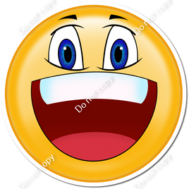 Emoji big teeth yard sign sign swag usa