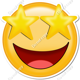 Emoji with sage star eyes w variants sign swag usa