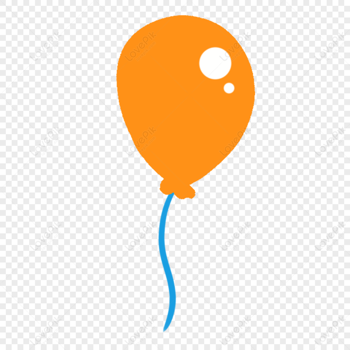 Orange balloon png images with transparent background free download on