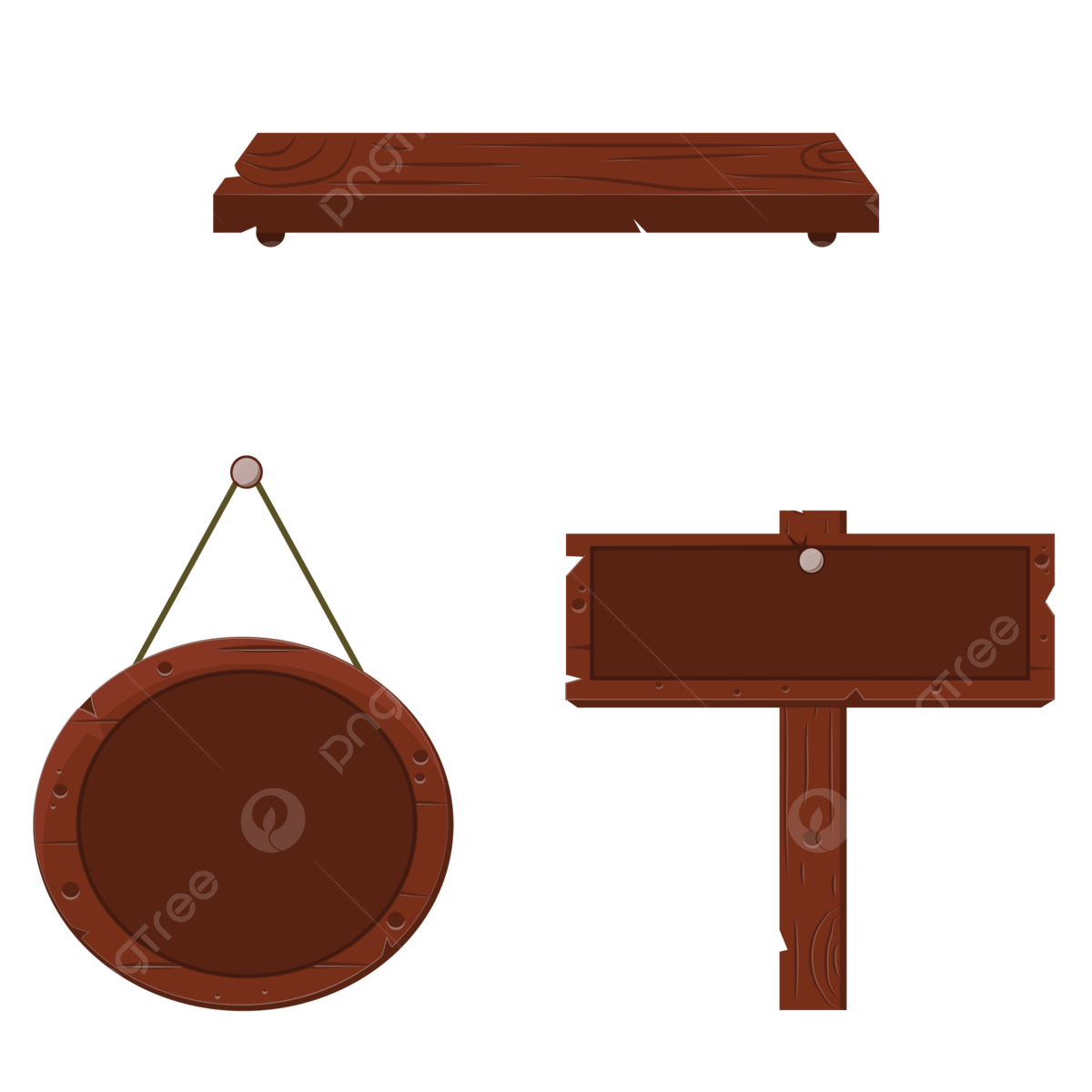 Board wood sign vector art png images free download on