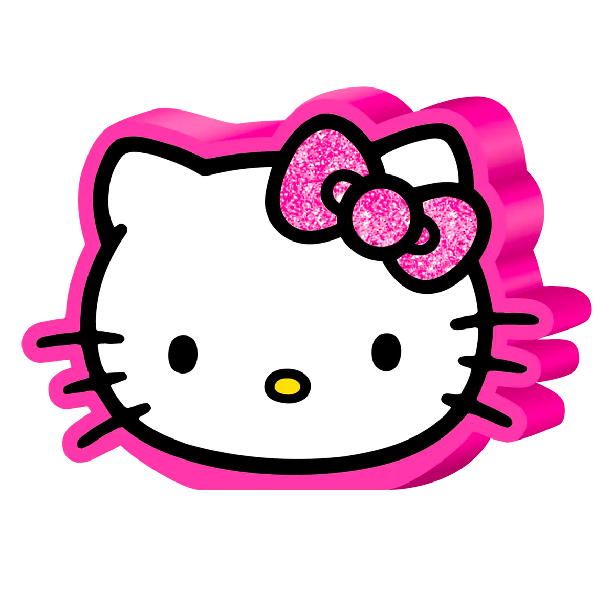 Hello kitty glitter large die cut mdf box wall sign â the pink a la mode